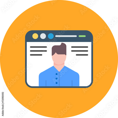 Page Visitors icon vector image. Can be used for Marketing.