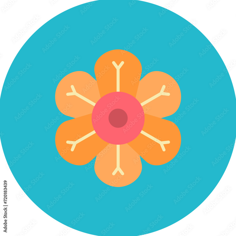 Nasturtium icon vector image. Can be used for Flowers.