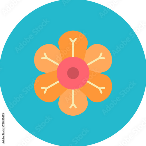 Nasturtium icon vector image. Can be used for Flowers.