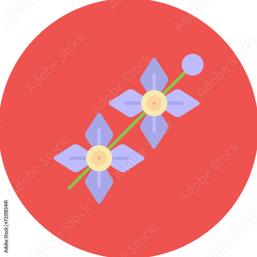 Delphinium icon vector image. Can be used for Flowers.