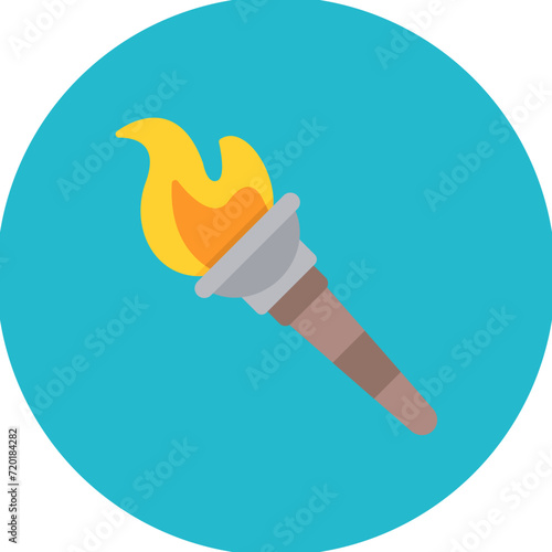 Olympic Torch icon vector image. Can be used for Olympics.