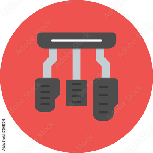 Car Pedal icon vector image. Can be used for Auto Racing.