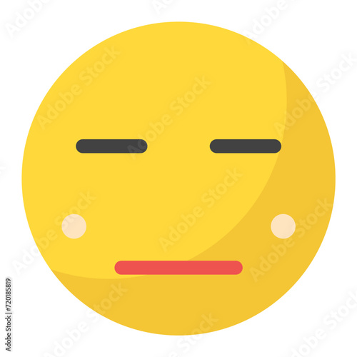 Free Download Expressionless Face icon vector image. Can be used for Emoji. - GFXLoad