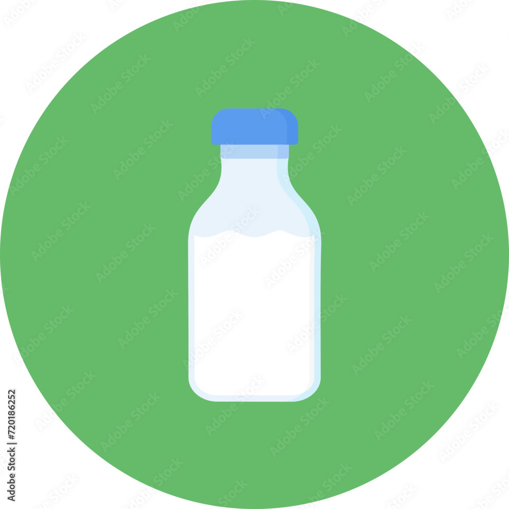 Milk Bottle icon vector image. Can be used for Morning and Breakfast. Milk Bottle icon vector image. Can be used for Morning and Breakfast.