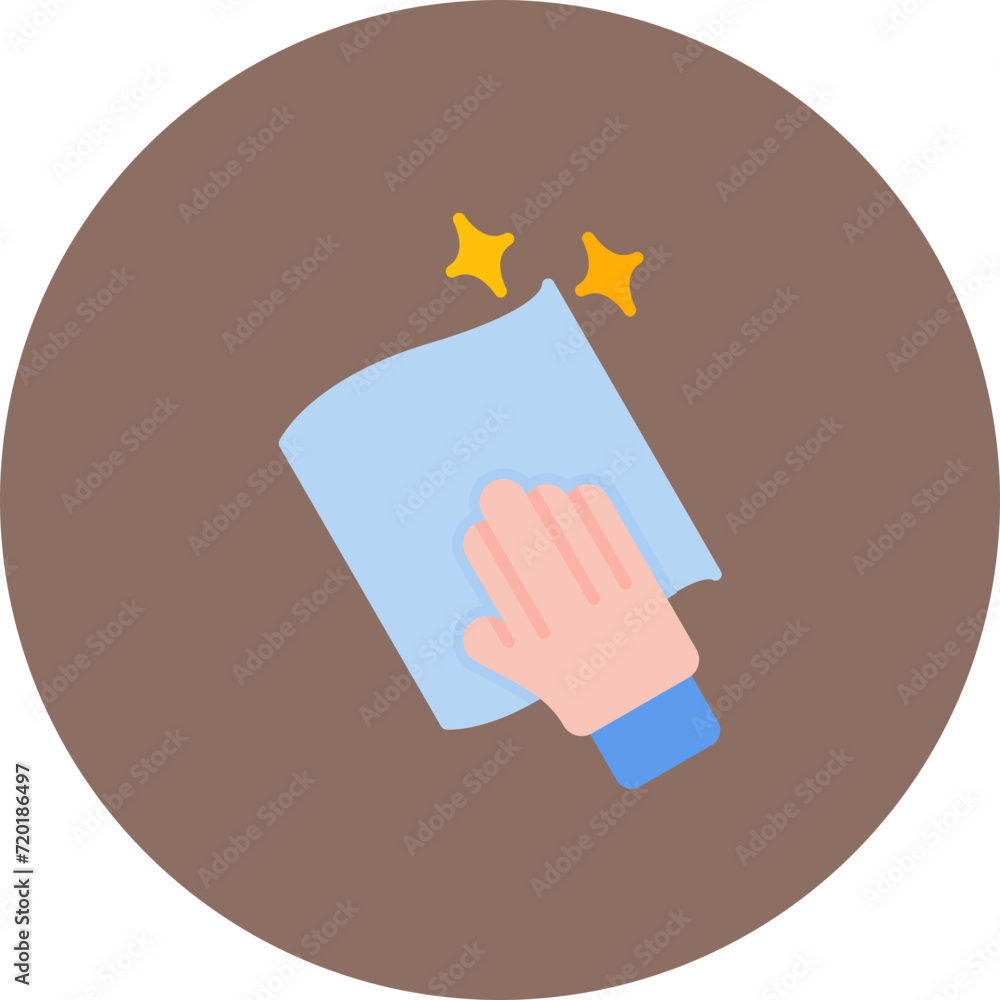 Wipe with Hand icon vector image. Can be used for Housekeeping. Wipe with Hand icon vector image. Can be used for Housekeeping.