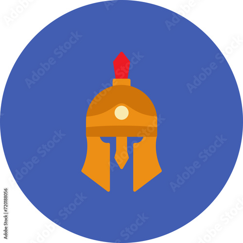 Roman Helmet icon vector image. Can be used for Ancient Civilization.