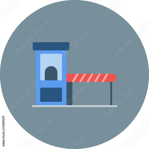 Toll Road icon vector image. Can be used for Map and Navigation.