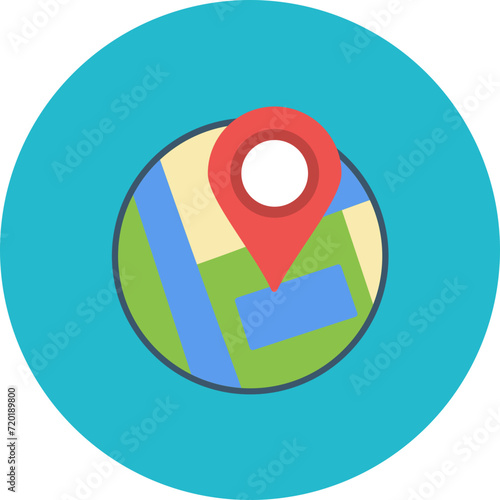 Location Marker icon vector image. Can be used for Map and Navigation.