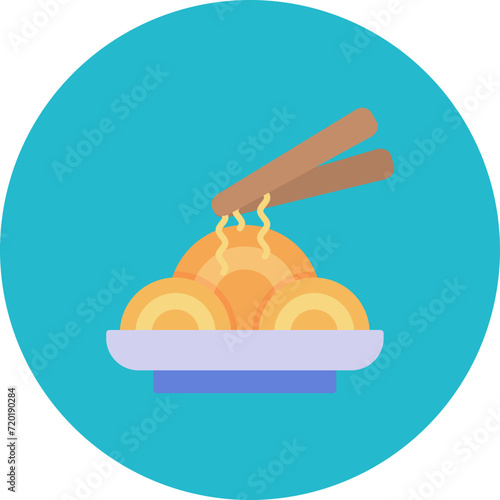 Pad Thai icon vector image. Can be used for World Cuisine.