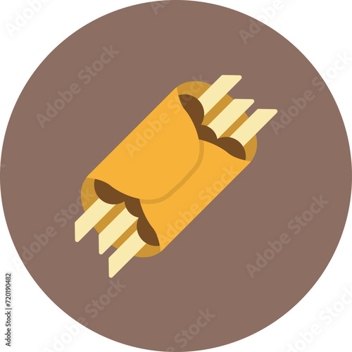 Enchilada icon vector image. Can be used for World Cuisine.