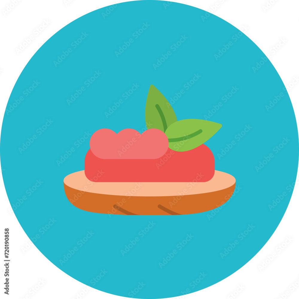Bruschetta icon vector image. Can be used for World Cuisine. Bruschetta icon vector image. Can be used for World Cuisine.