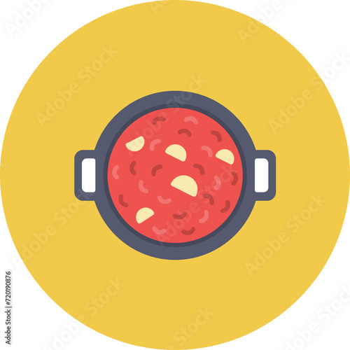 Borscht icon vector image. Can be used for World Cuisine.