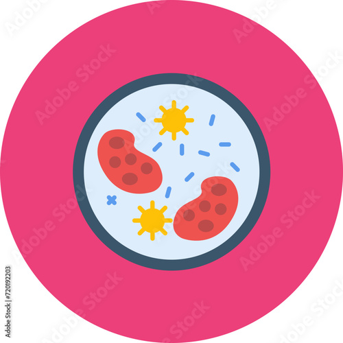 Microorganisms icon vector image. Can be used for Medicine I.