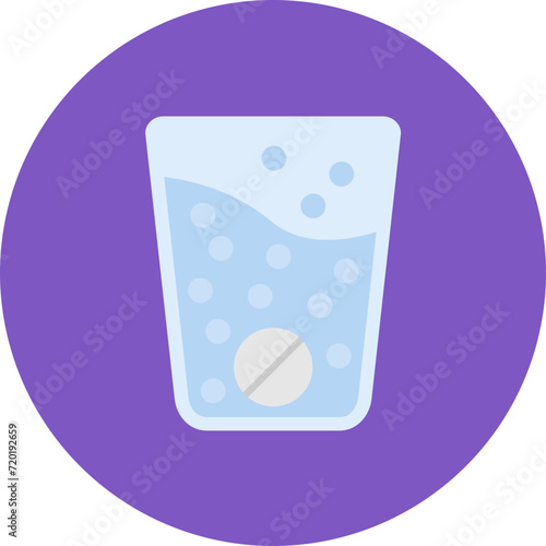 Effervescent icon vector image. Can be used for Medicine.