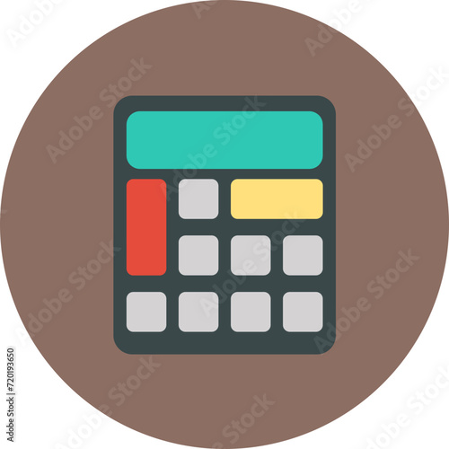 Calculator icon vector image. Can be used for Learning.
