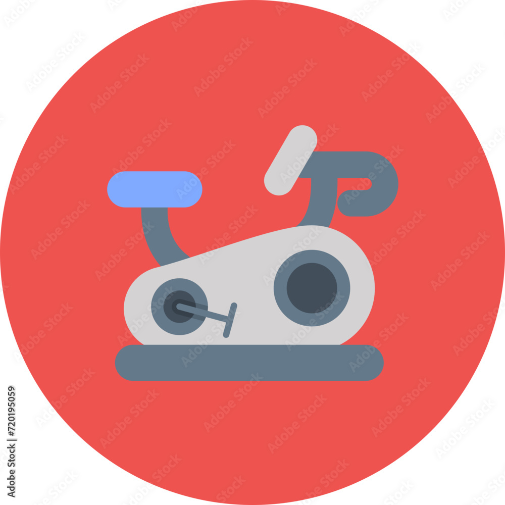 Stationery Bike icon vector image. Can be used for Gym. Stationery Bike icon vector image. Can be used for Gym.