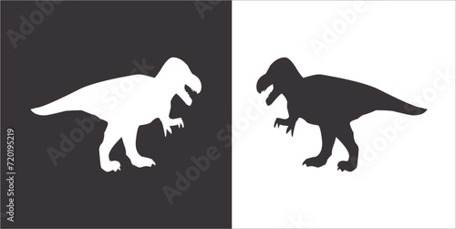 Illustration vector graphics of dinosaur icon