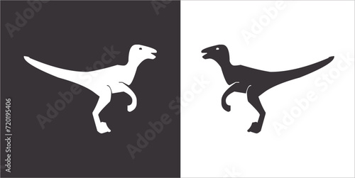 Illustration vector graphics of dinosaur icon