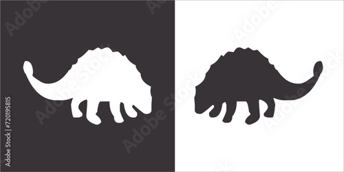 Illustration vector graphics of dinosaur icon