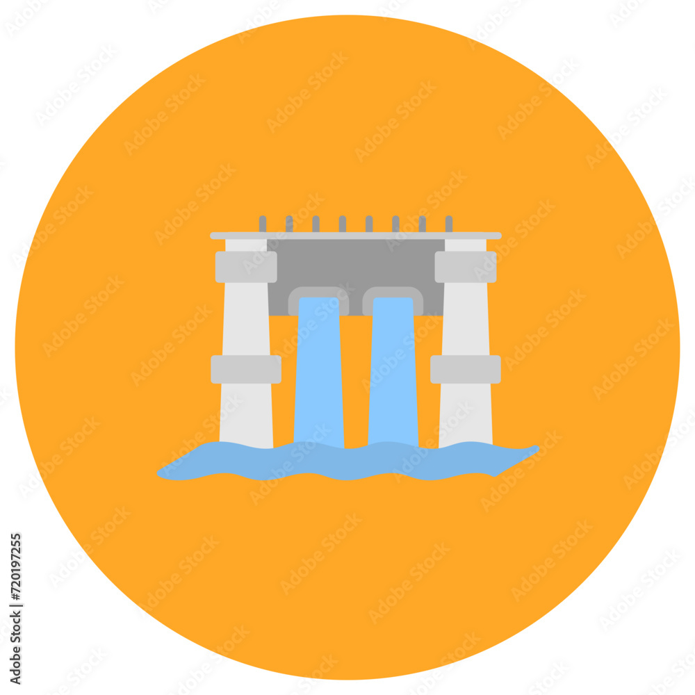 Wave Power icon vector image. Can be used for Sustainable Energy.
