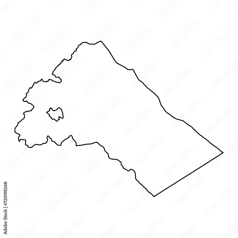Rif Dimashq Governorate map, administrative division of Syria. Vector illustration. Rif Dimashq Governorate map, administrative division of Syria. Vector illustration.