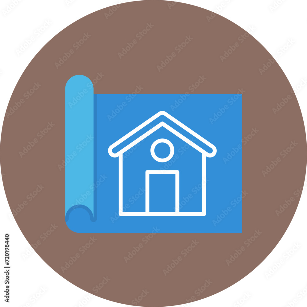 House Blueprint icon vector image. Can be used for Real Estate. House Blueprint icon vector image. Can be used for Real Estate.