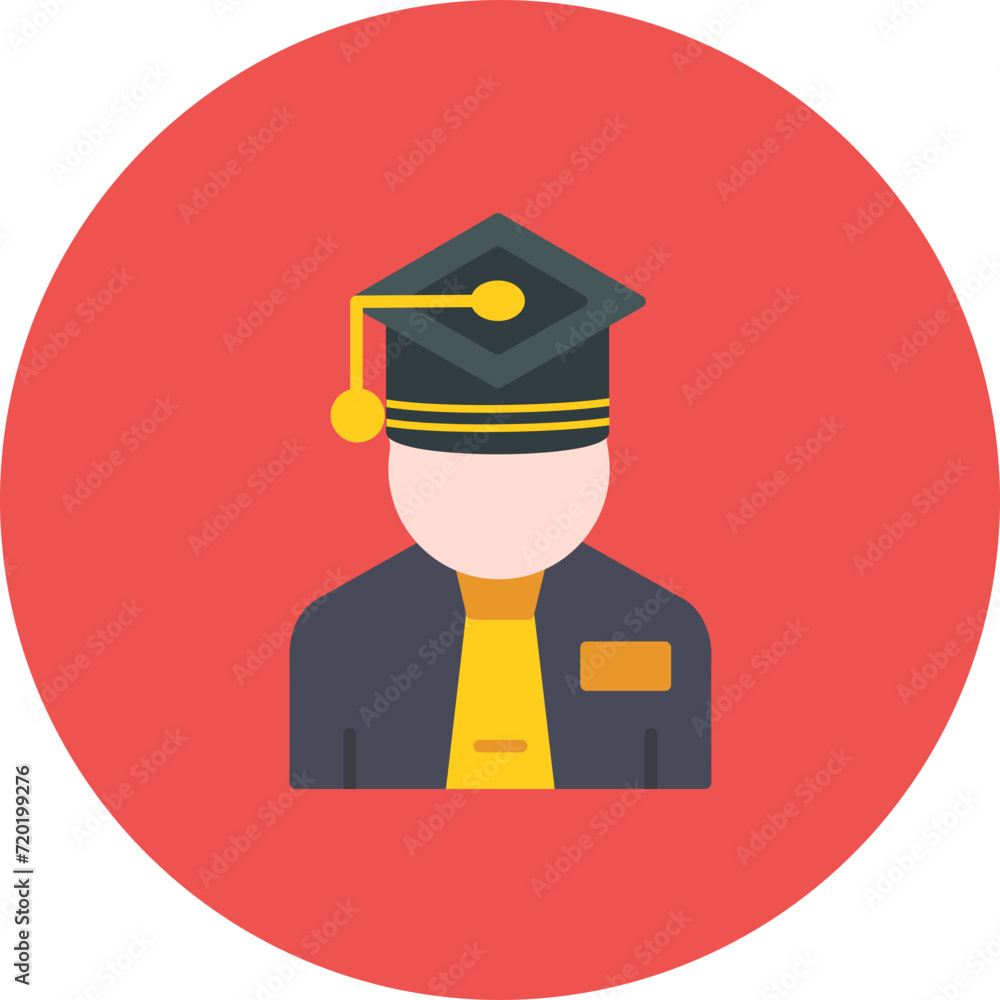 Graduate icon vector image. Can be used for Back to School.