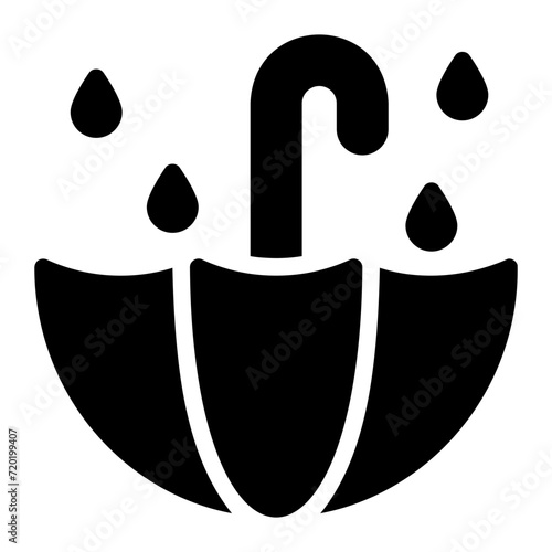 rainwater glyph icon