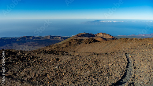 Pico viejo views of the old volcano in Teide in Tenerife Spain