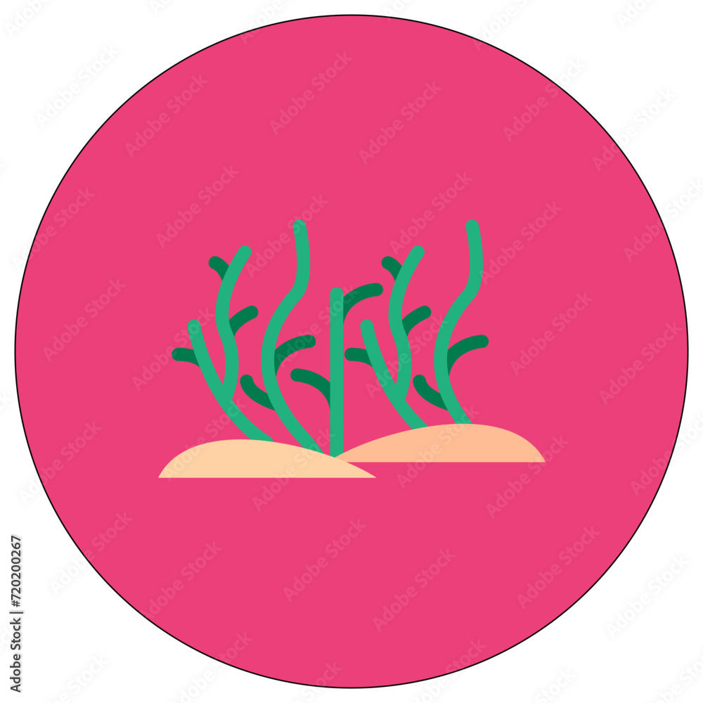 Desert Grass icon vector image. Can be used for Desert. Desert Grass icon vector image. Can be used for Desert.