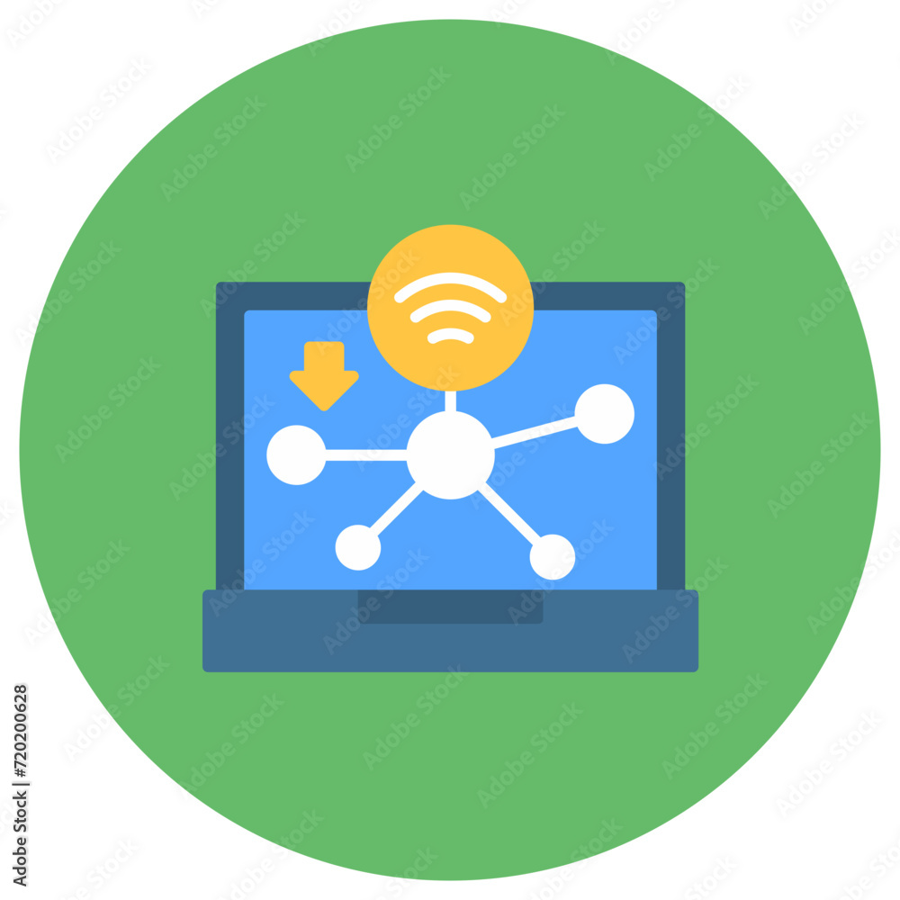 Network icon vector image. Can be used for Communications. Network icon vector image. Can be used for Communications.