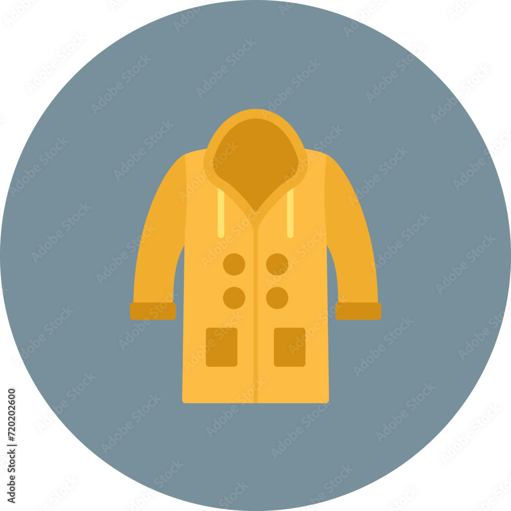 Raincoat icon vector image. Can be used for Autumn. Raincoat icon vector image. Can be used for Autumn.