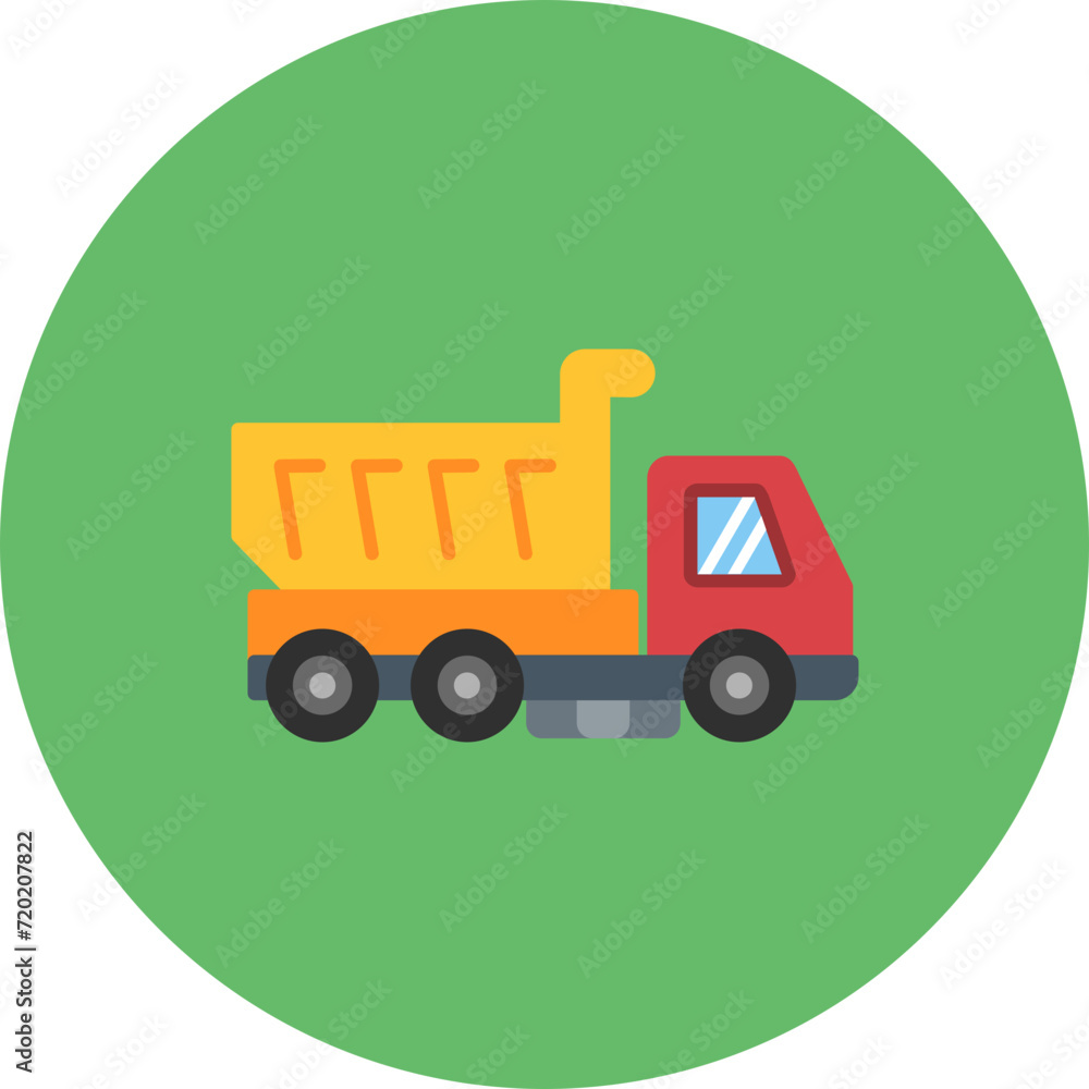 Dump Truck icon vector image. Can be used for Transport. Dump Truck icon vector image. Can be used for Transport.