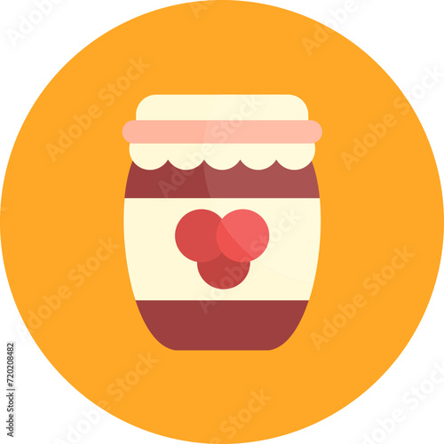 Jam icon vector image. Can be used for Sweets and Candies.