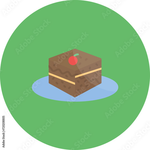 Tiramisu icon vector image. Can be used for Sweets and Candies.