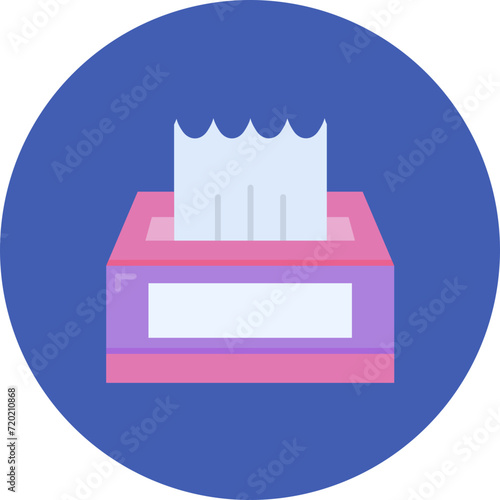Tissue Box icon vector image. Can be used for Hygiene Routine.