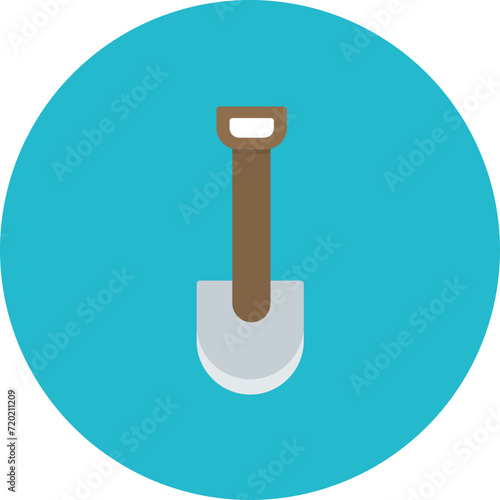 Shovel icon vector image. Can be used for Spring.