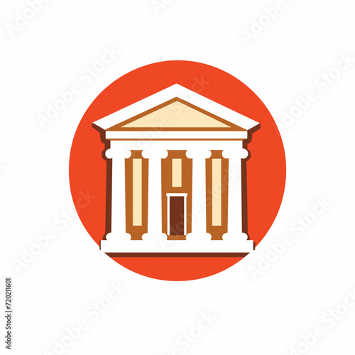 Financial insurance filled colorful logo. Preventing risks. Design element. Created with artificial intelligence. Ai art for corporate branding, corporate treasury