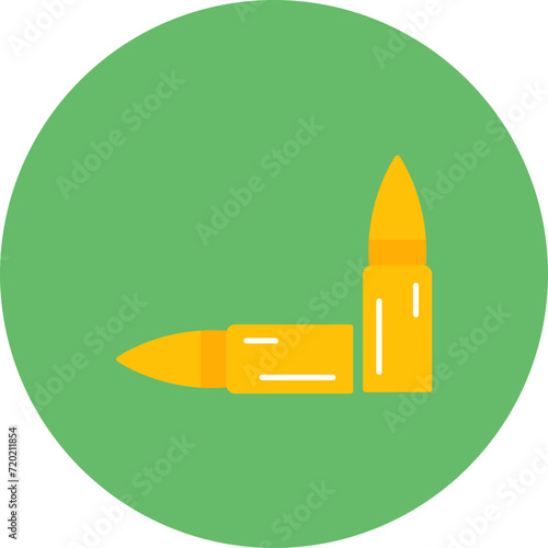 Ammunition icon vector image. Can be used for Military.