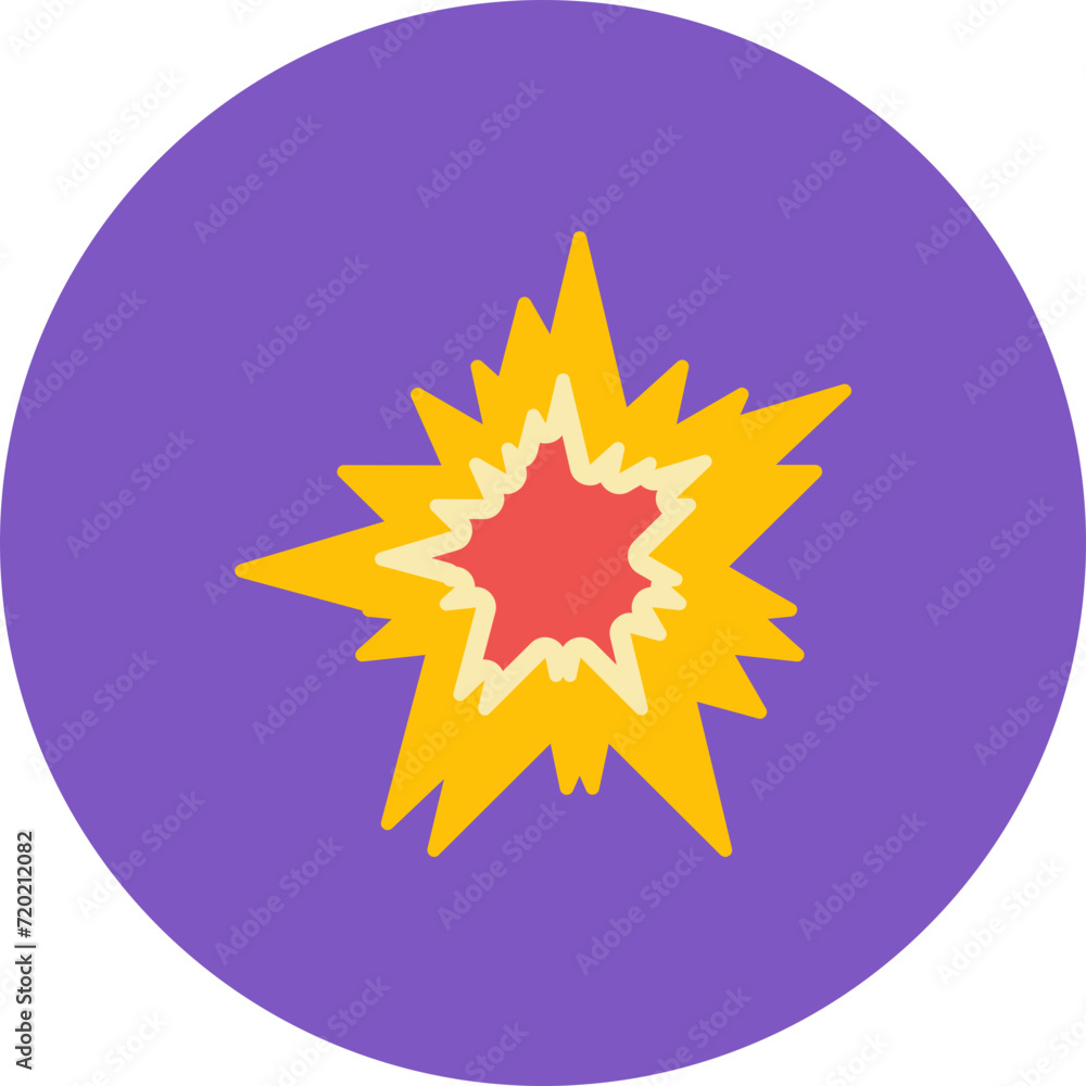 Explosion icon vector image. Can be used for Military. Explosion icon vector image. Can be used for Military.