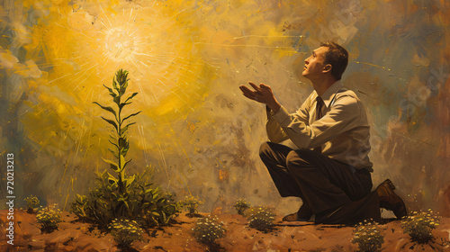 Christian art highlighting growth in grace