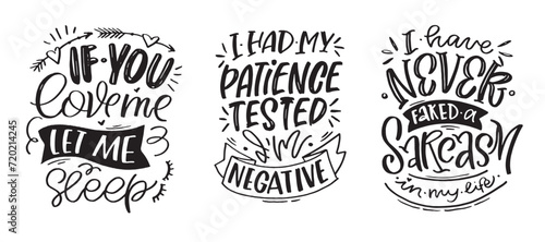 Cute hand drawn doodle lettering postcard, lettering print t-shirt design, 100% vector design.