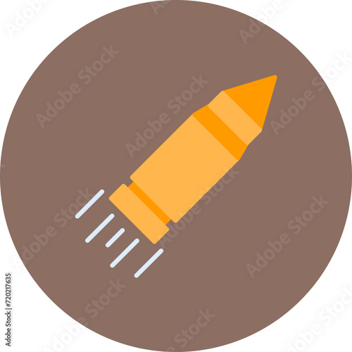 Bullet icon vector image. Can be used for Wild West.