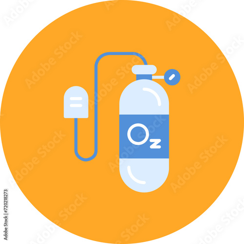 Oxygen Mask icon vector image. Can be used for Aviation.