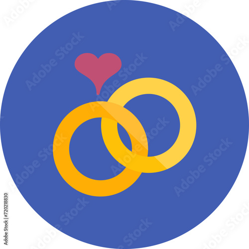 Rings icon vector image. Can be used for Party and Celebration.