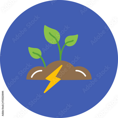 Green Energy icon vector image. Can be used for Technology. © SAMDesigning