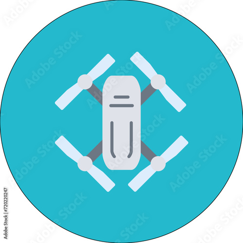 Drone icon vector image. Can be used for Technology.
