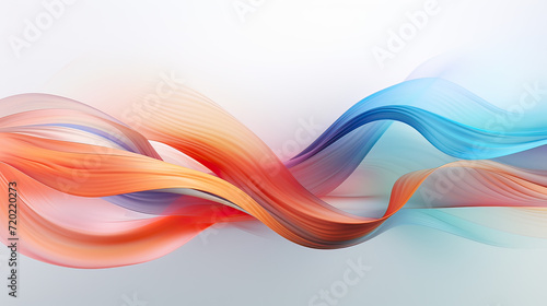 Soft Flowing Lines in Abstract Love Abstraction Background Ai Generative