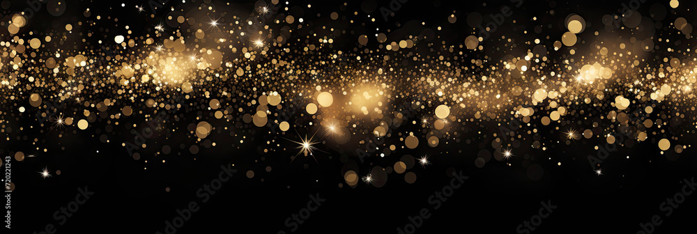 Naklejka premium Happy New Year Celebration Sparkles Banner, space for text 