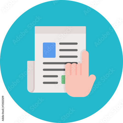 News Sibscription icon vector image. Can be used for News and Media.